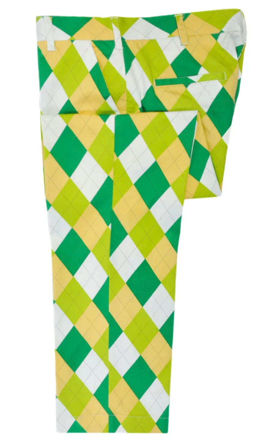 Loudmouth Golf Men's "A-Tisket-A-Tasket" Argyle Pants - photo 4
