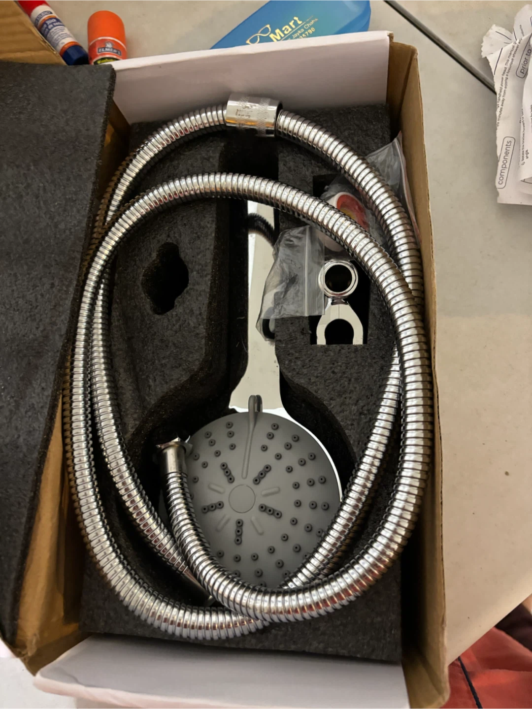 Chrome Handheld Shower Head and Hose Set - photo 2