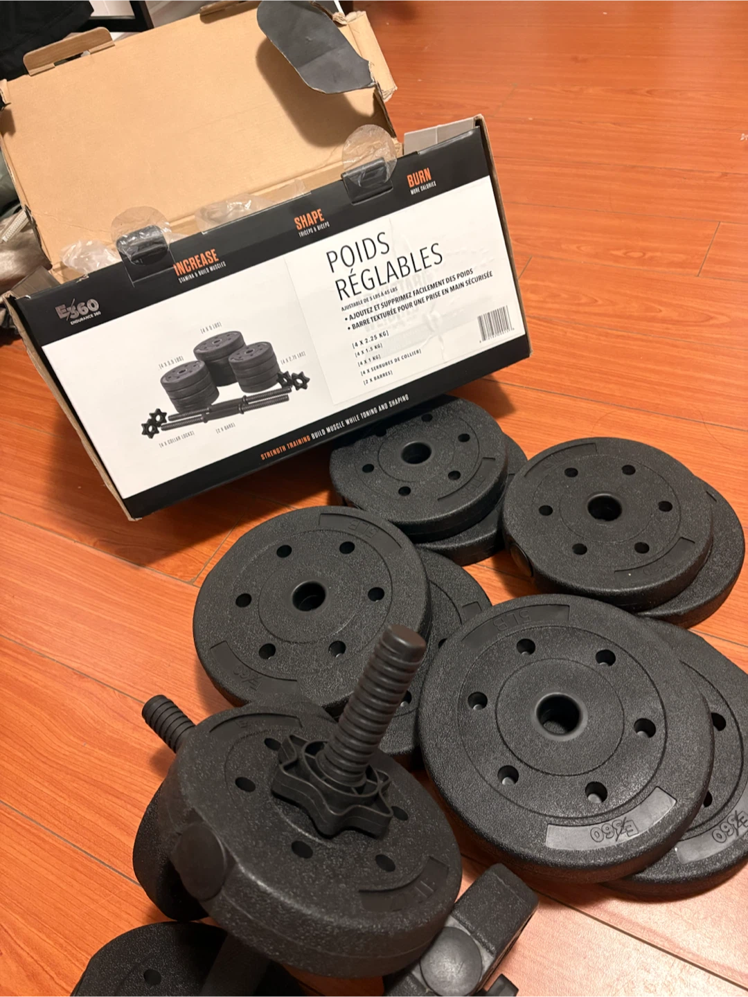 Adjustable Dumbbell Weights Set 5-45 lbs - photo 2