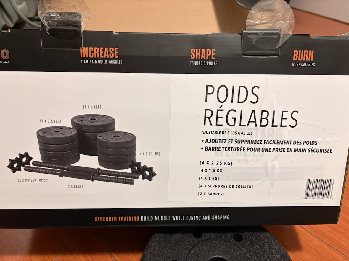 Adjustable Dumbbell Weights Set 5-45 lbs - photo 3