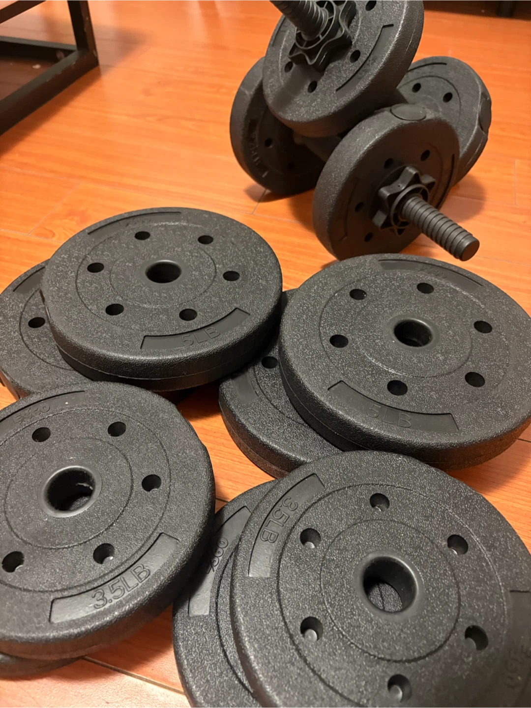 Adjustable Dumbbell Weights Set 5-45 lbs - photo 4