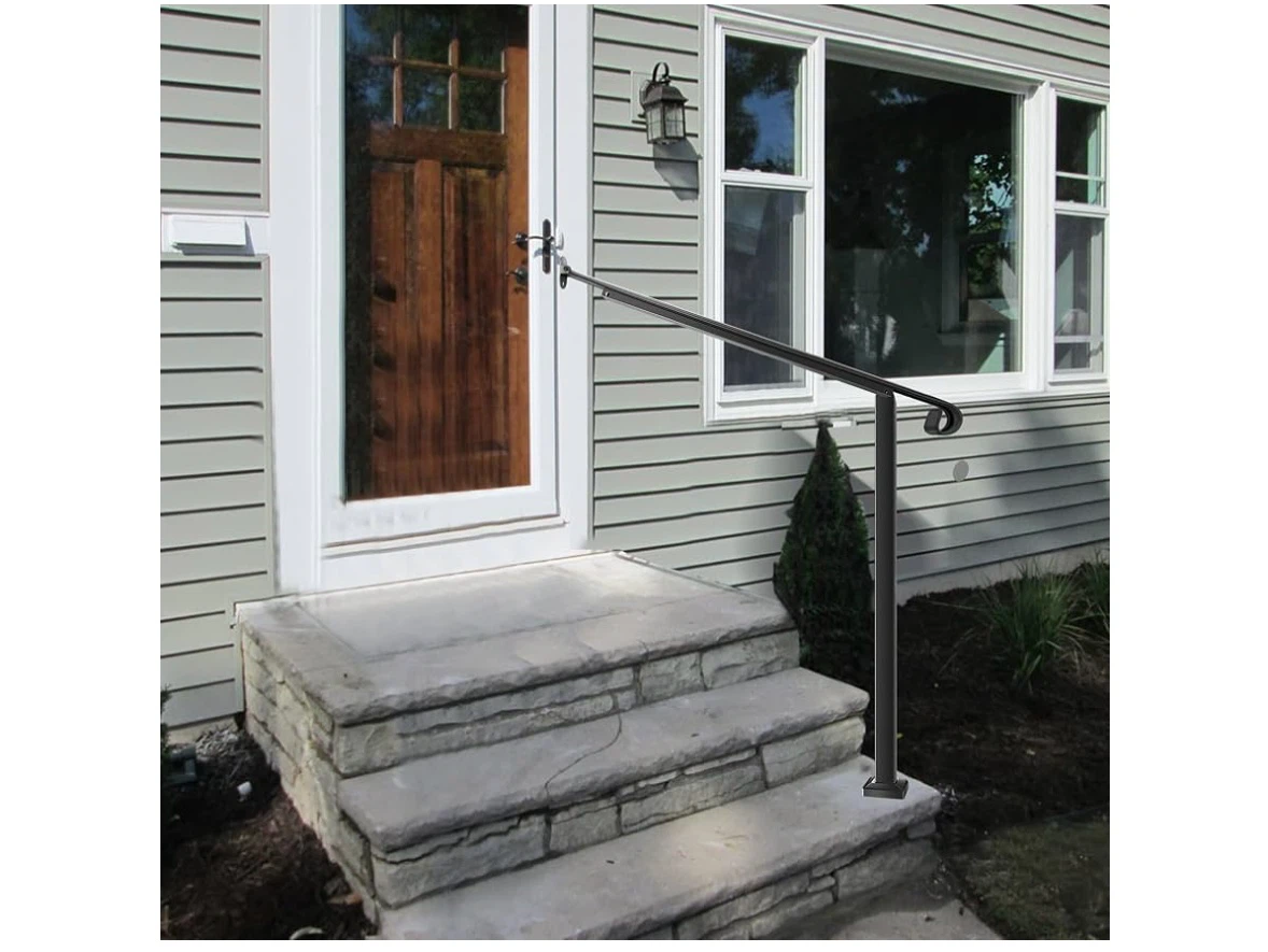 Metty Metal Wrought Iron Handrail for Outdoor Steps - photo 4