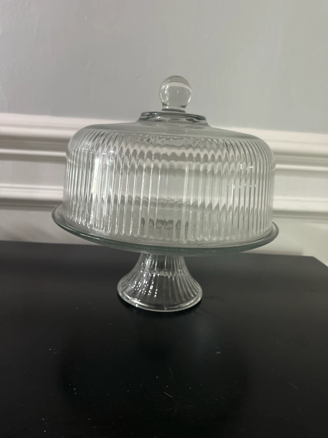 Glass Cake Stand with Dome Cover