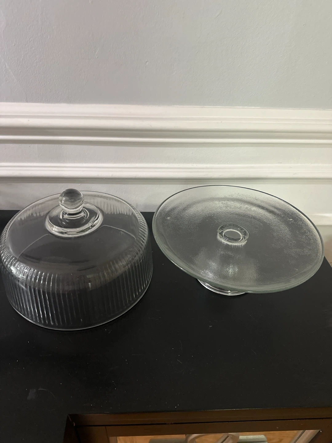 Glass Cake Stand with Dome Cover - photo 2