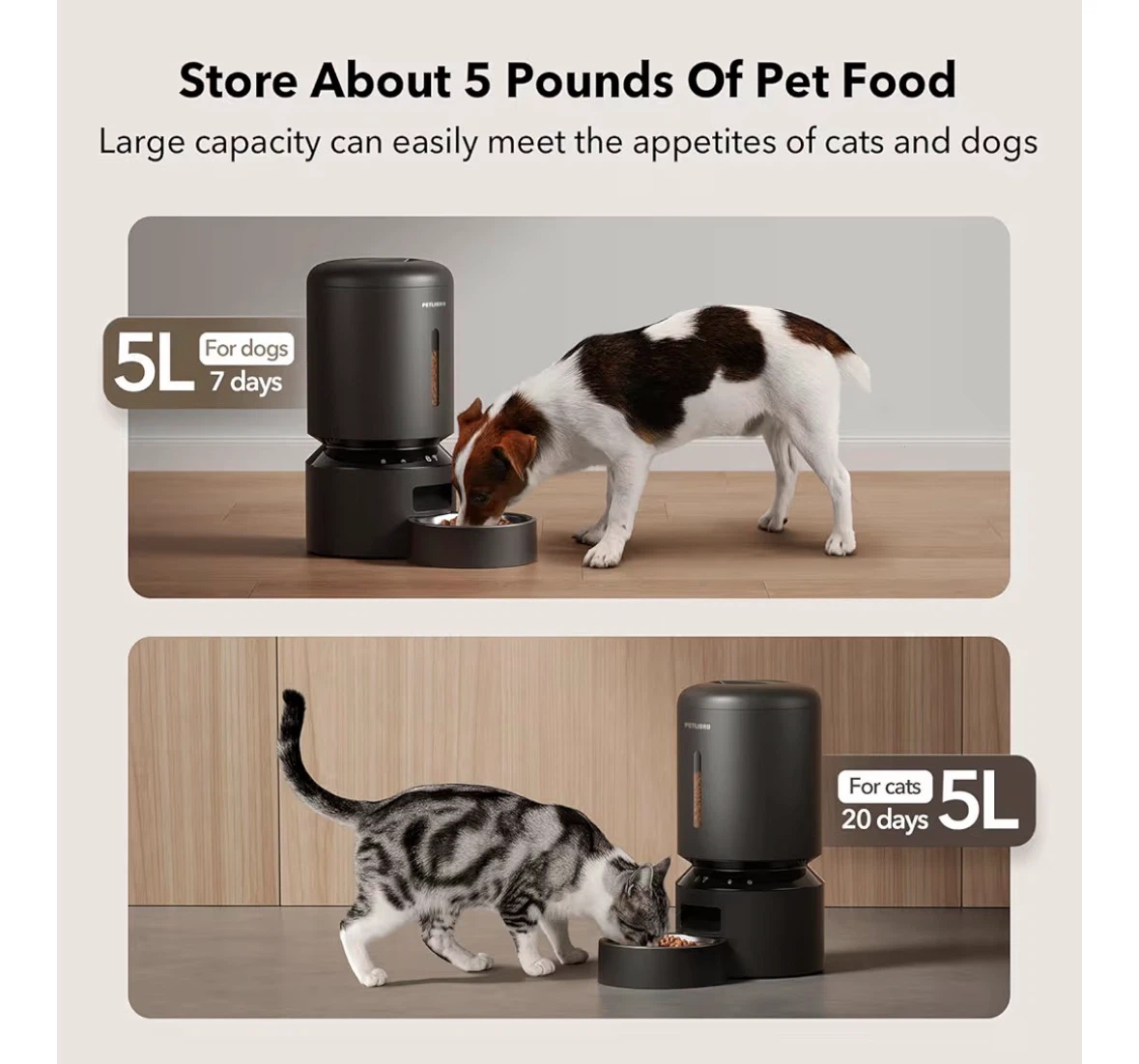 PETLIBRO 5L Automatic Pet Feeder - photo 2