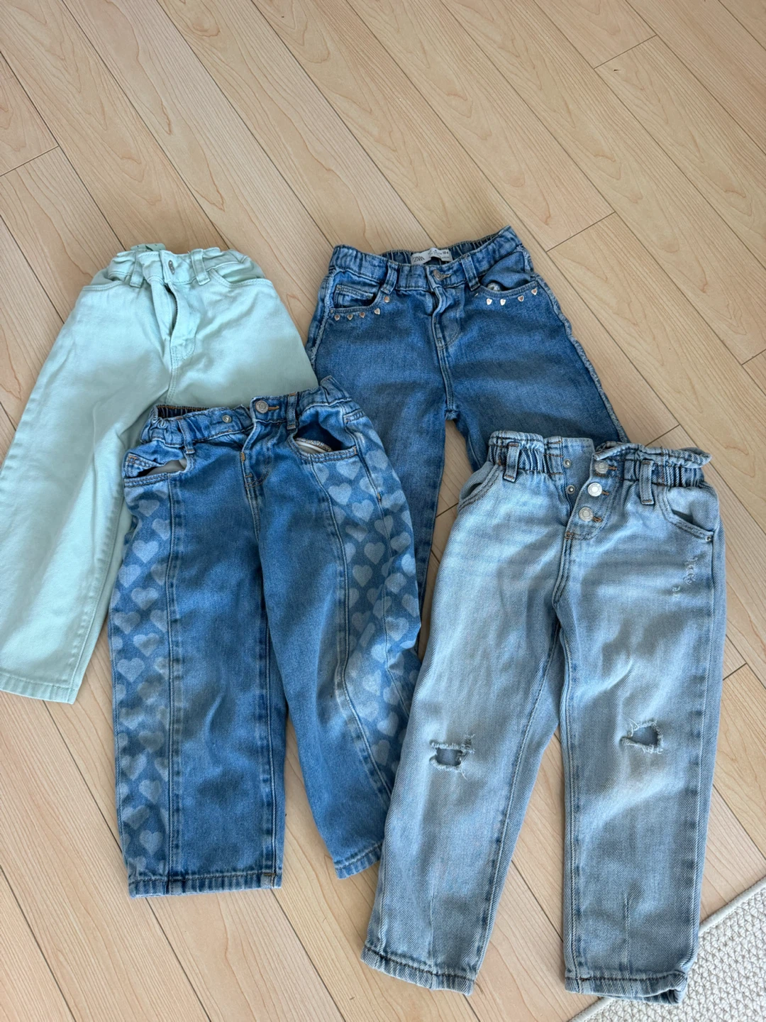 Girls Jeans Bundle (4 pairs) – Size 4T