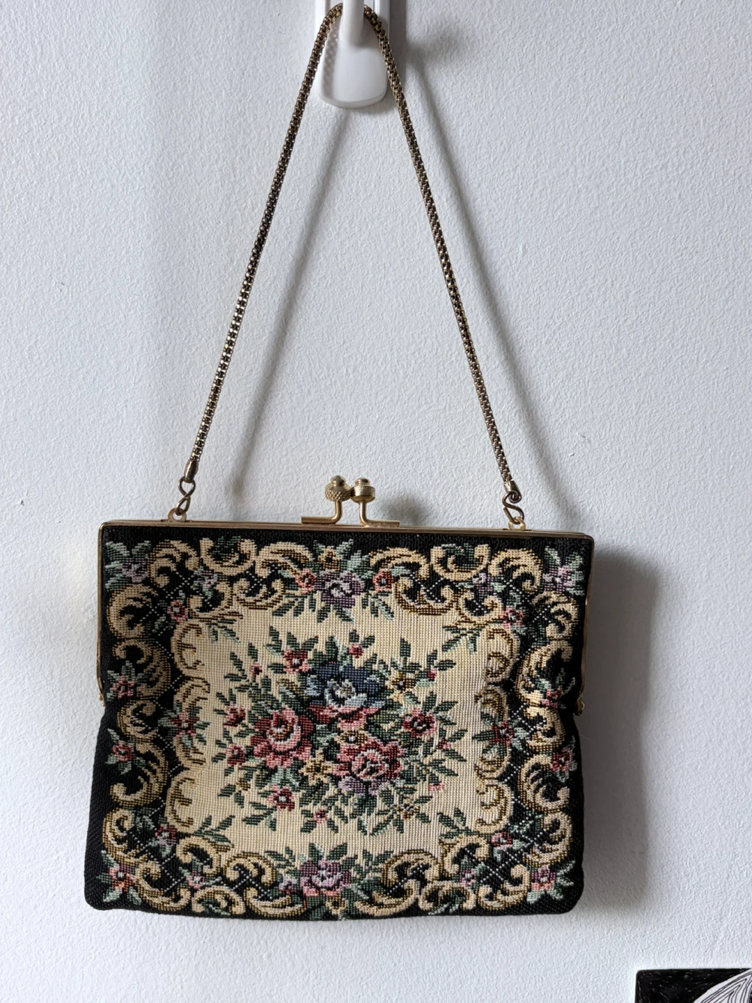 Vintage Tapestry Clutch Evening Bag