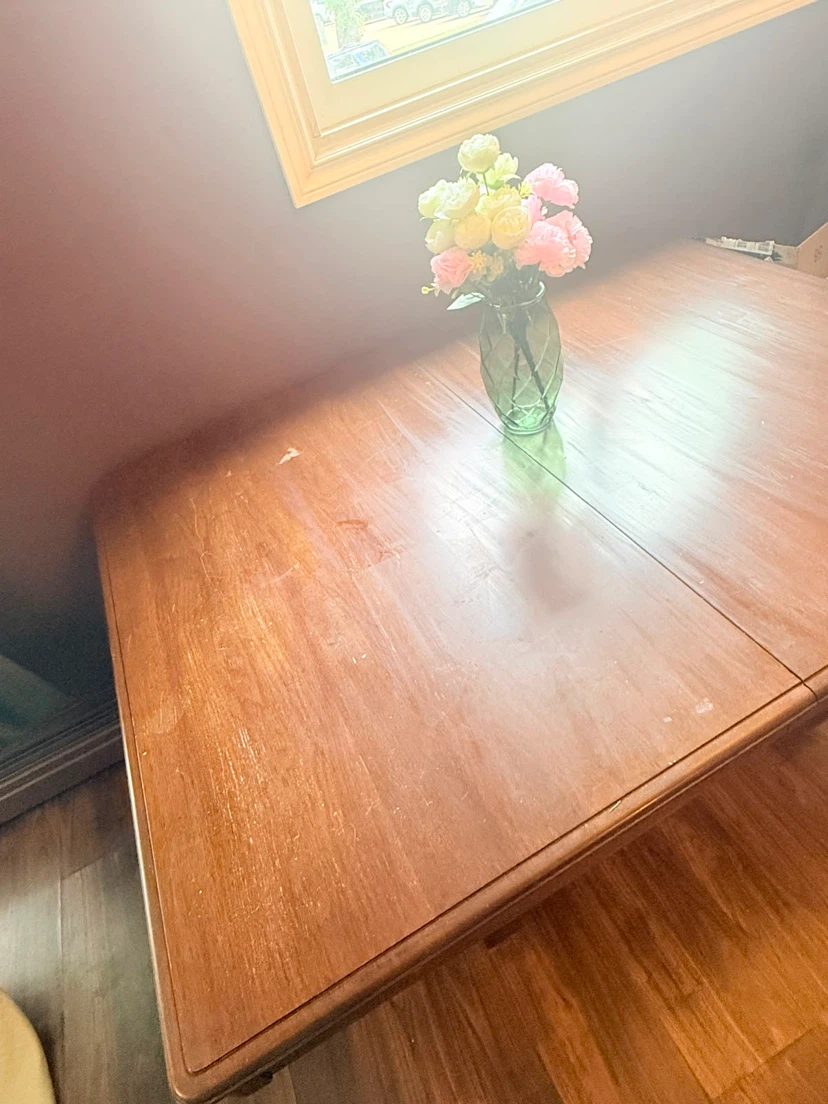 Wooden Dining Table with 6 Chairs - photo 2