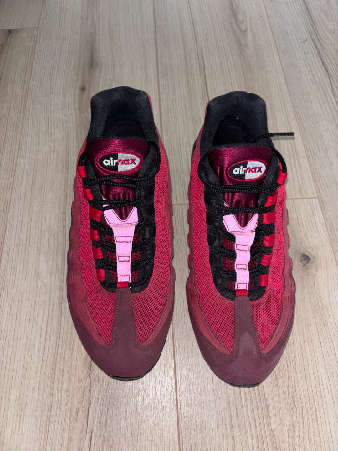Nike Air Max 95 Red Running Shoes - photo 2