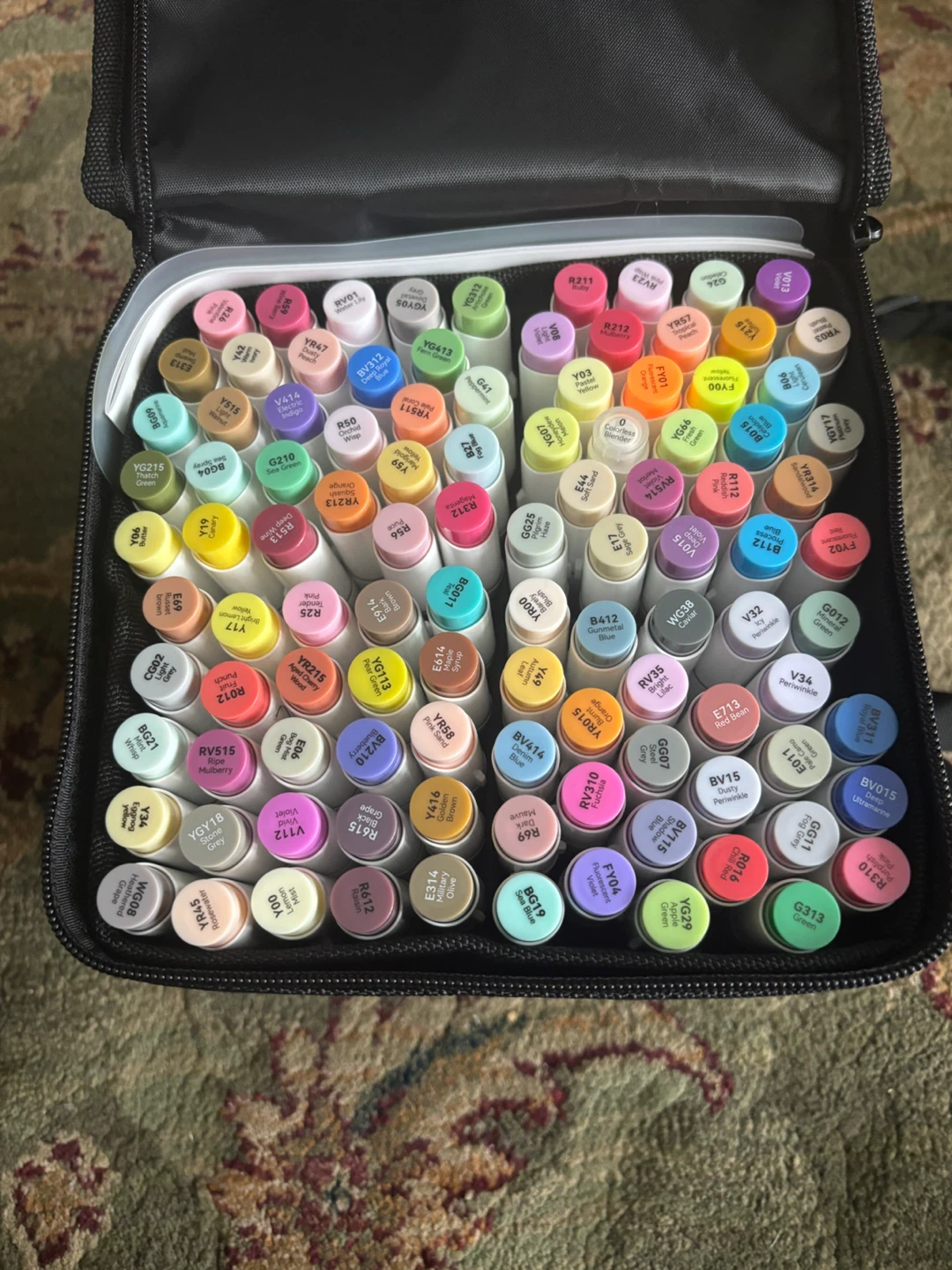 New 104 Colour Ohuhu Alcohol Double Tipped Markers - photo 3