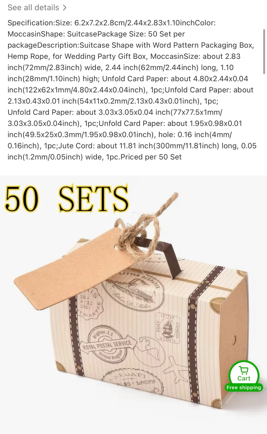 Luggage/Suitcase Giftbox (50 pcs) - photo 4