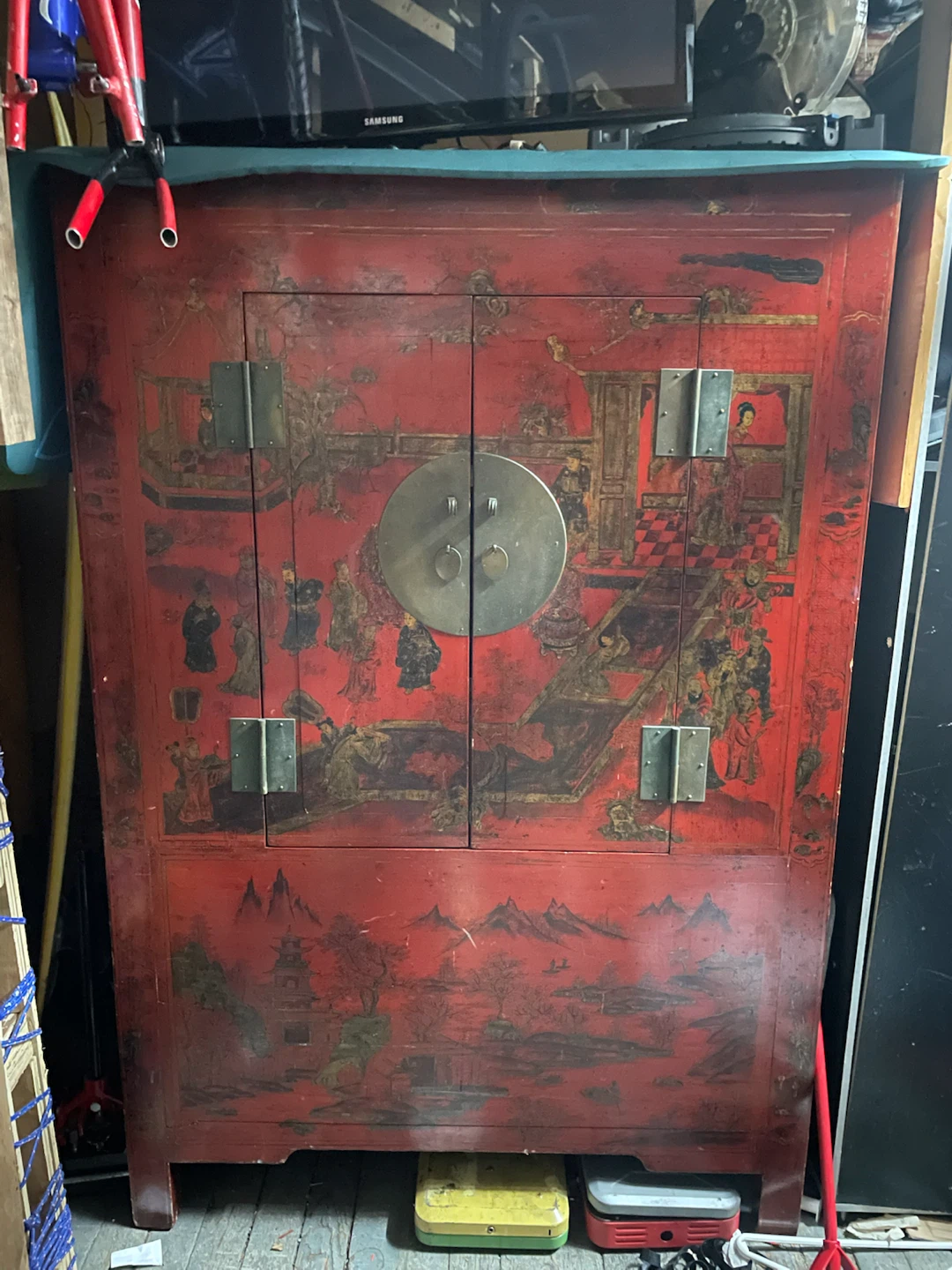 Vintage Chinese Wedding Cabinet