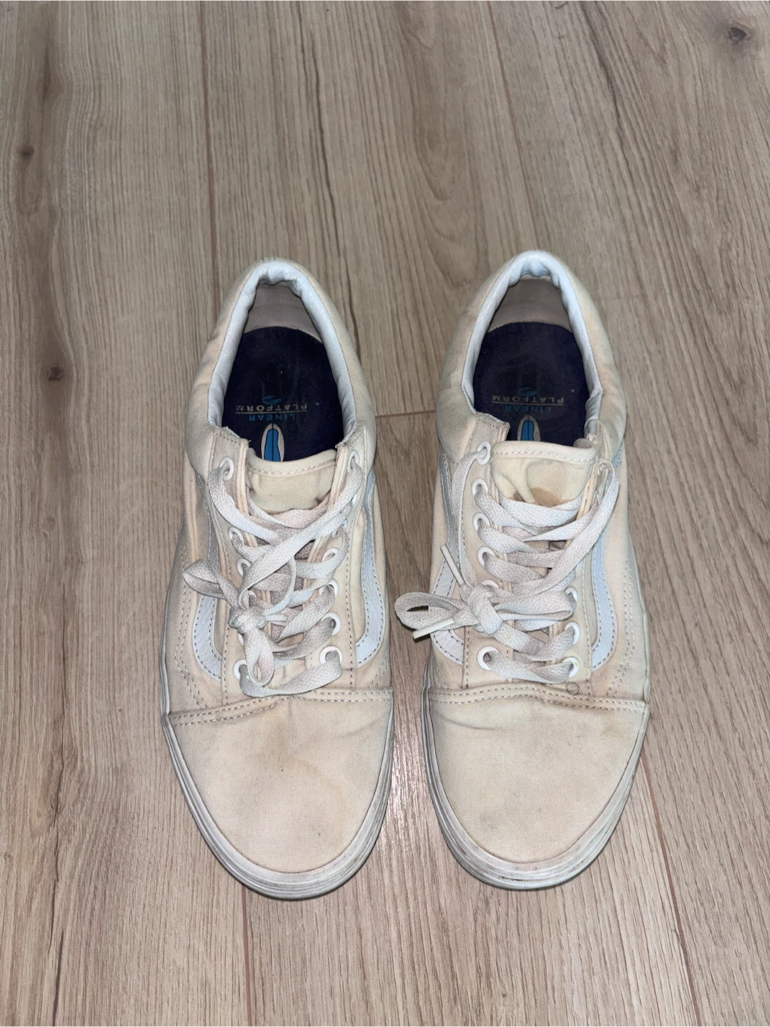 Vans Old Skool Cream Sneakers Men's US Size 10 - photo 2
