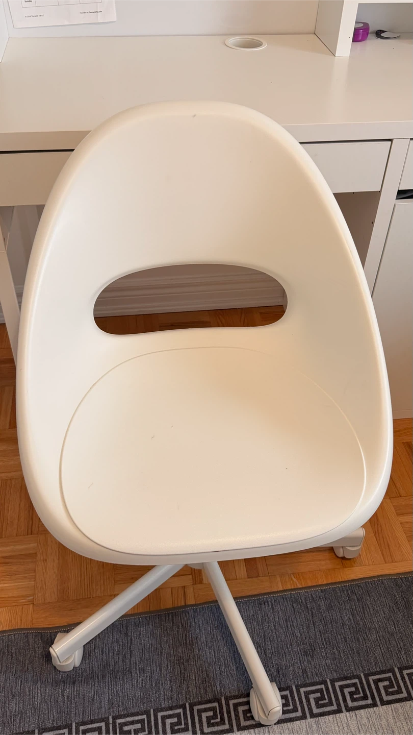 White Study Desk with Shelves