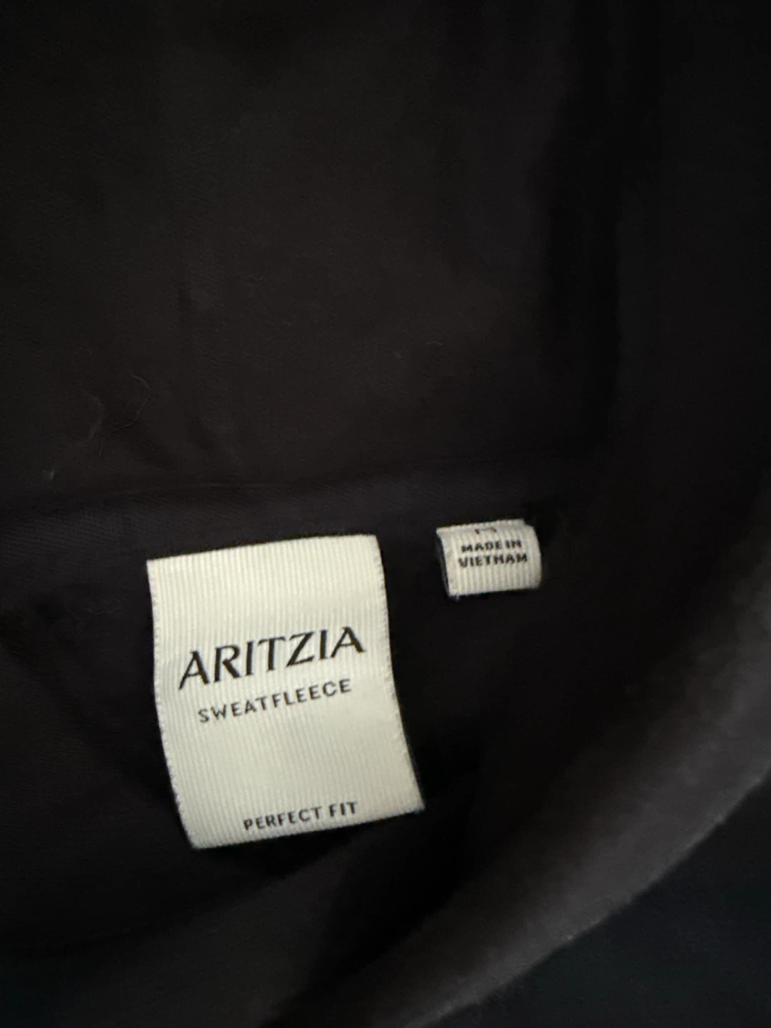 Aritzia Black Sweatfleece Hoodie - photo 2