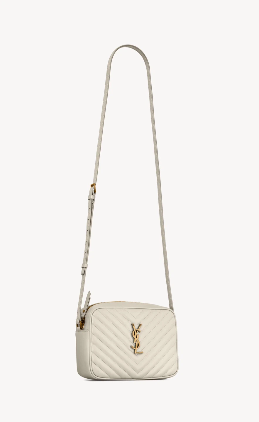 YSL LOU CAMERA BAG IN QUILTED LEATHER WHITE - photo 4