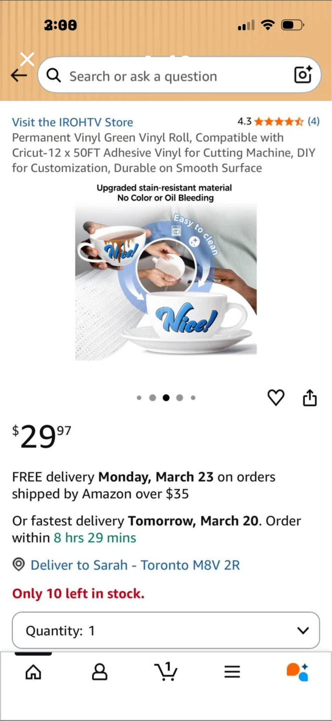 NEW 12” x50’ Green Cricut Vinyl - photo 4