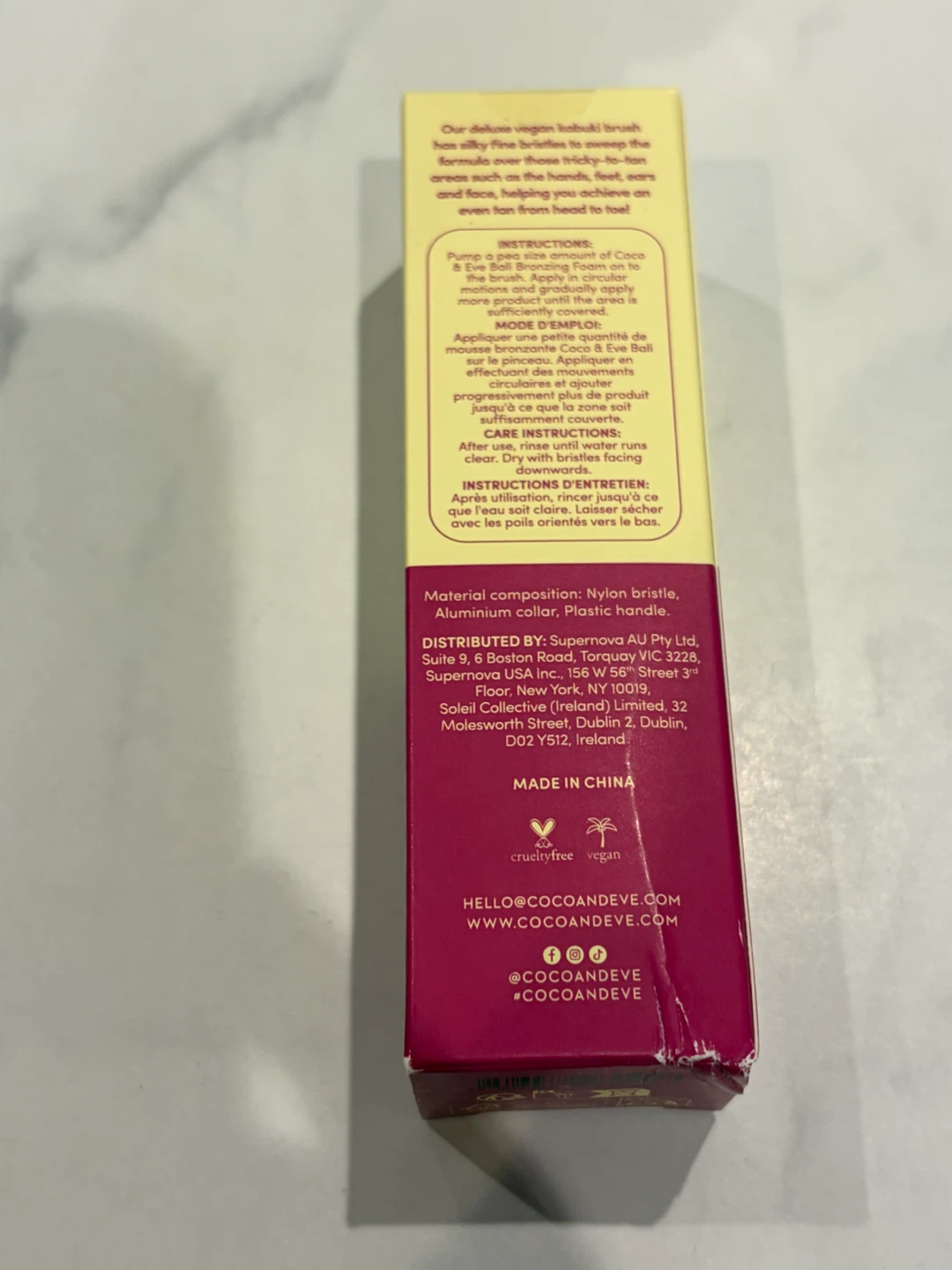 New Coco & Eve Sunny Honey Deluxe Vegan Kabuki Self Tan Brush - photo 2