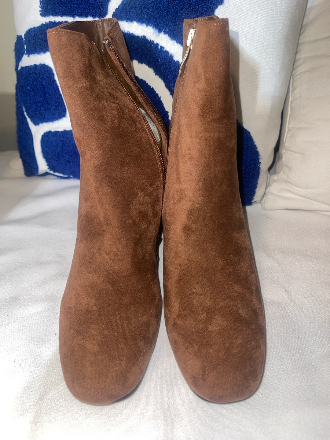 Brown Suede Ankle Boots - Size 38 - photo 3