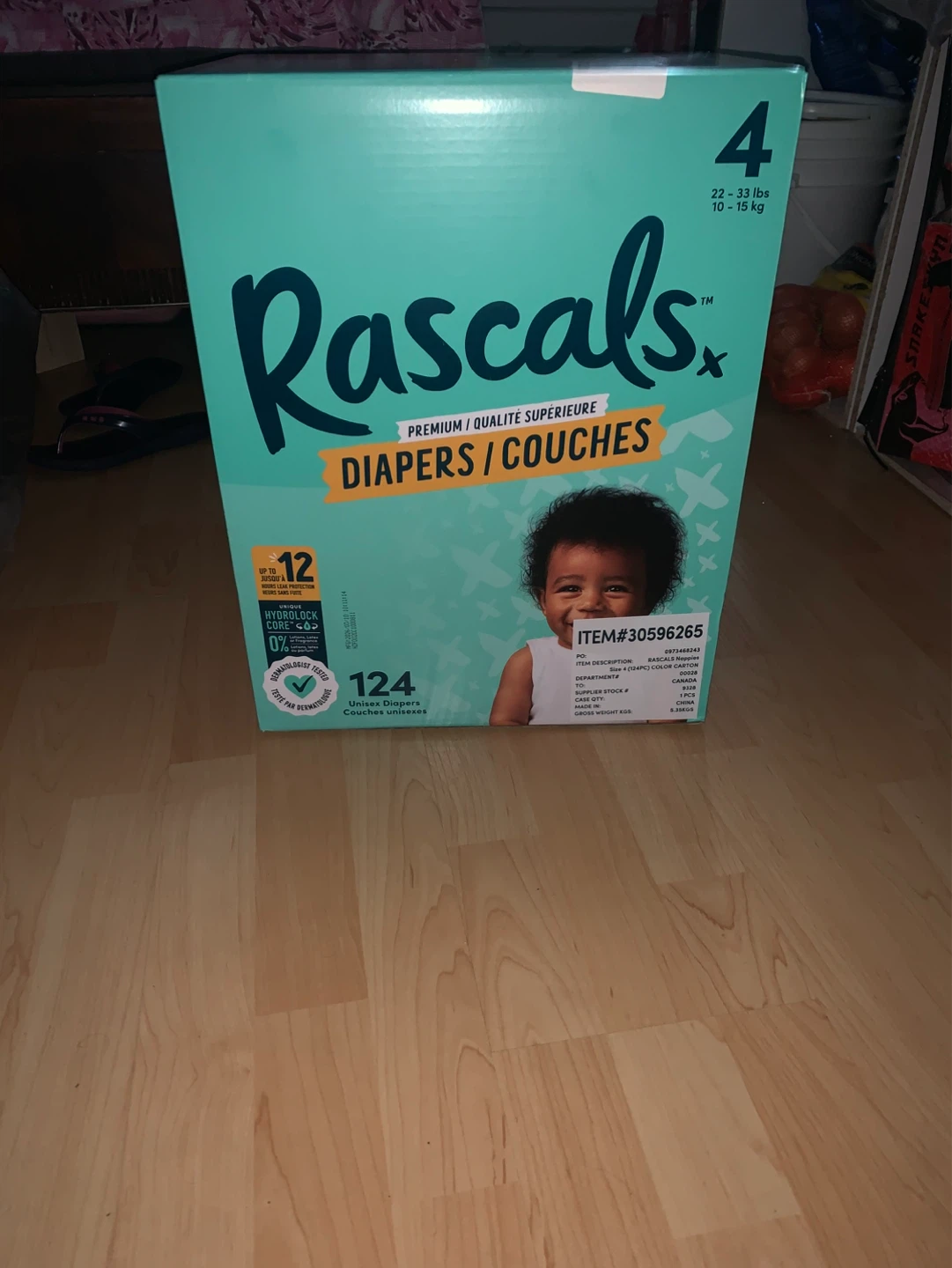 New Rascals Size 4 Diapers - 124 Count