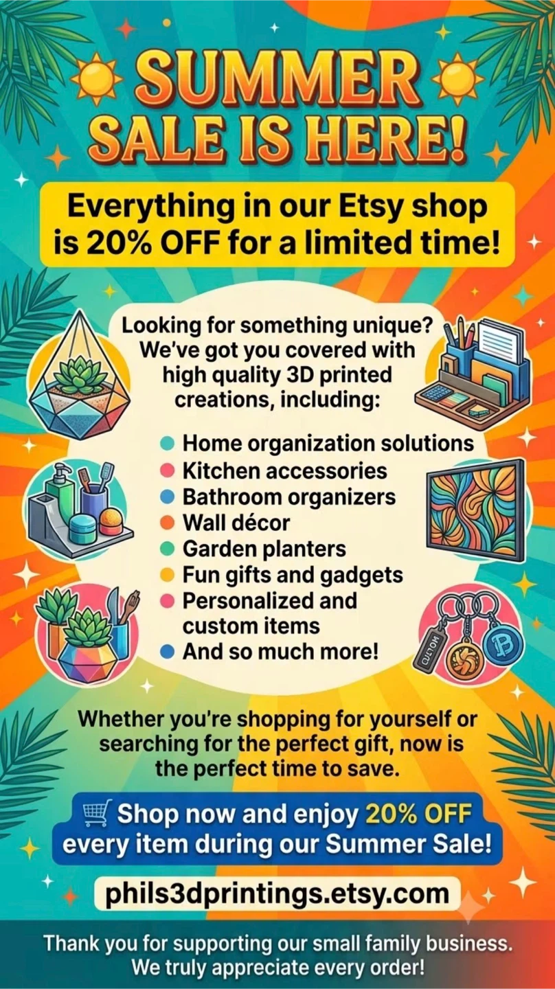 ☀️ SUMMER SALE IS ON! EVERYTHING IS 20% OFF! ☀️