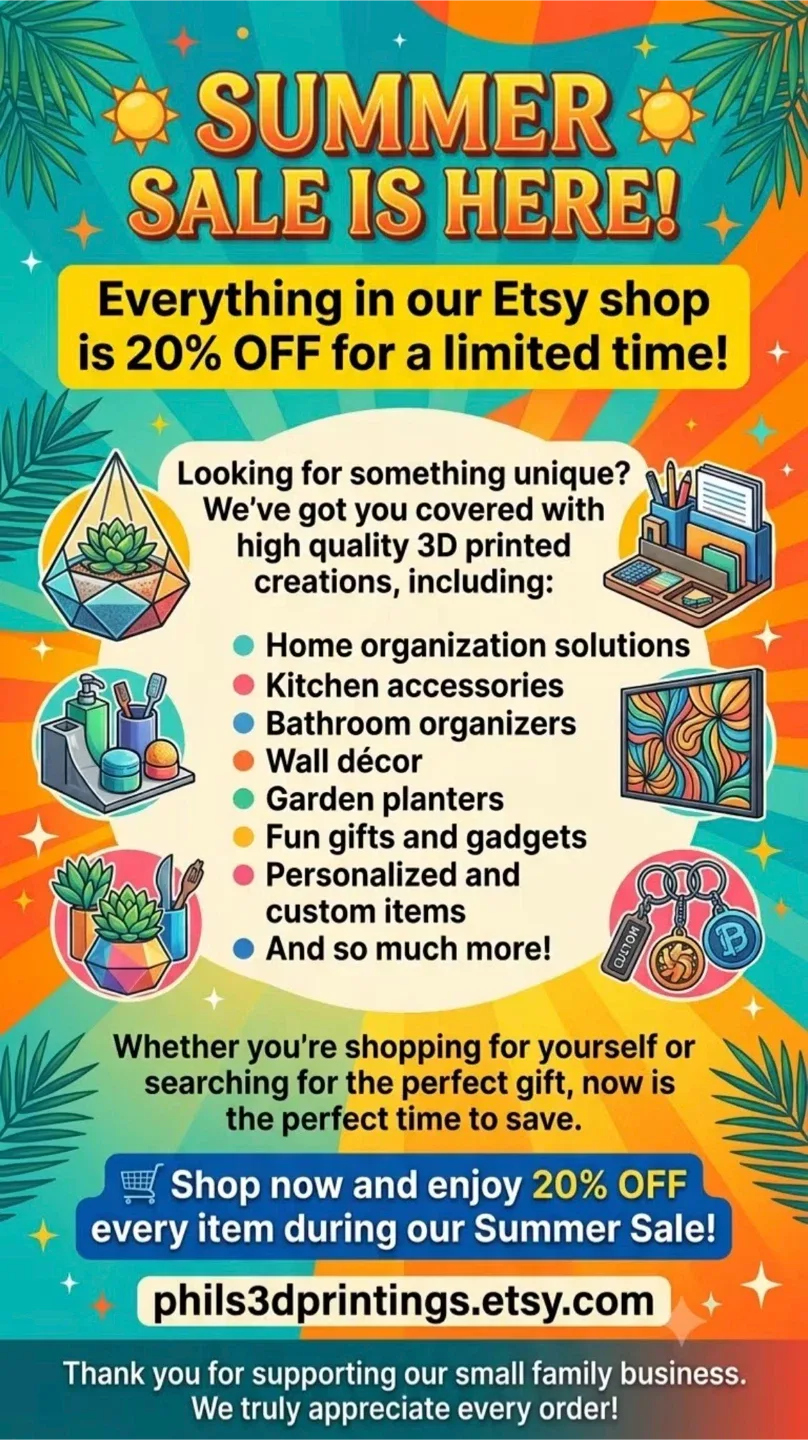 ☀️ SUMMER SALE IS ON! EVERYTHING IS 20% OFF! ☀️