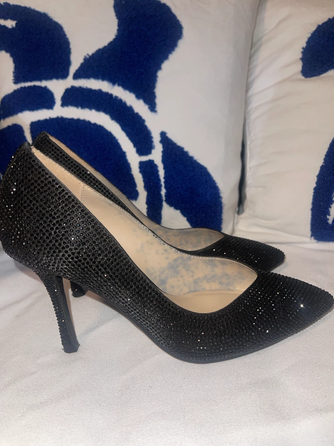 Le Château Black Glitter Heels - photo 3