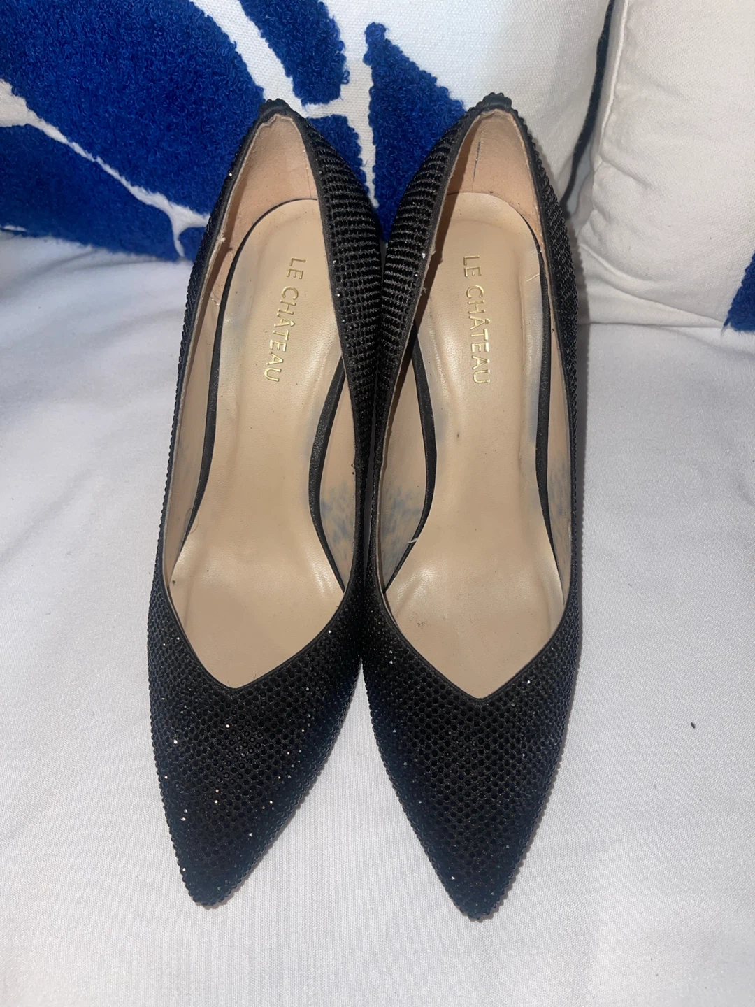 Le Château Black Glitter Heels - photo 4