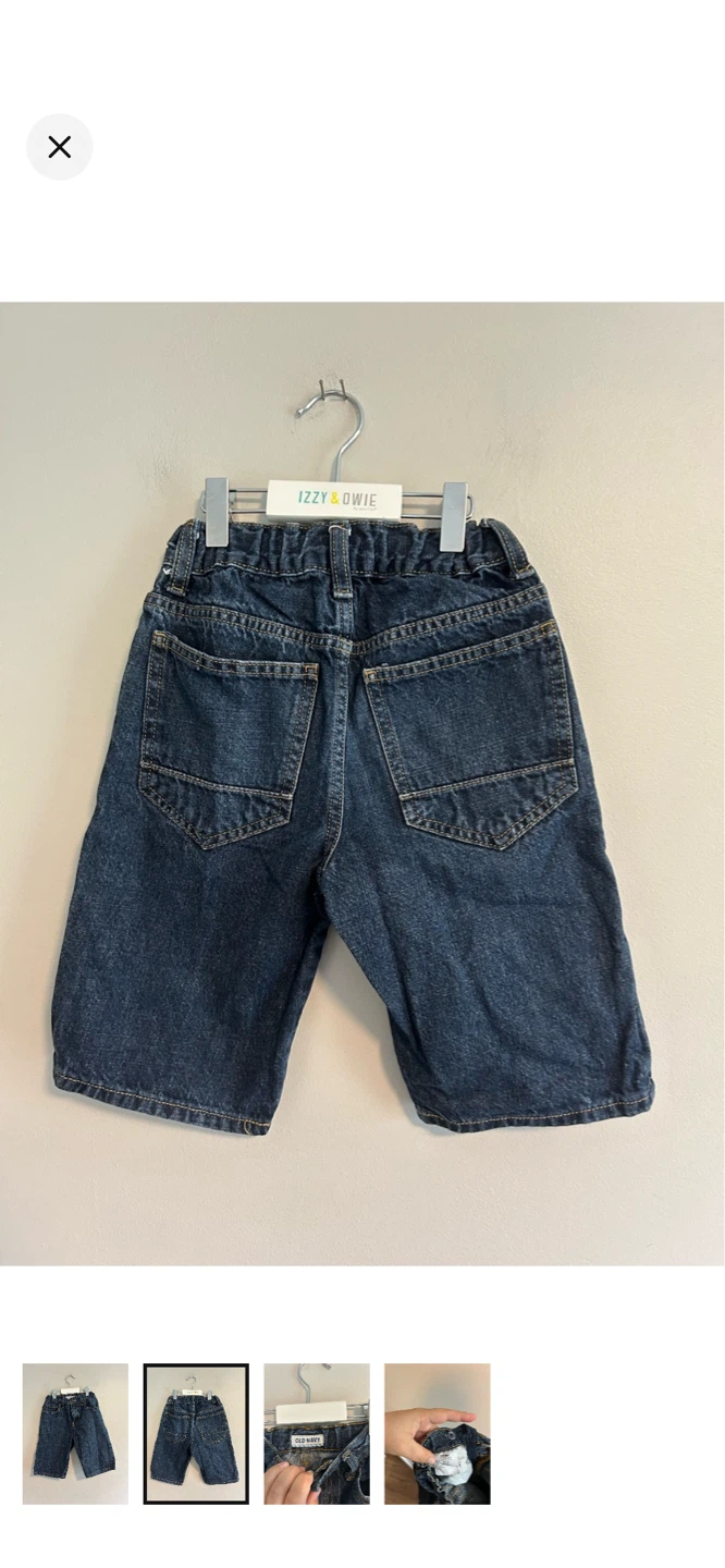 Old Navy Kids Blue Denim Shorts Size 8 - photo 2