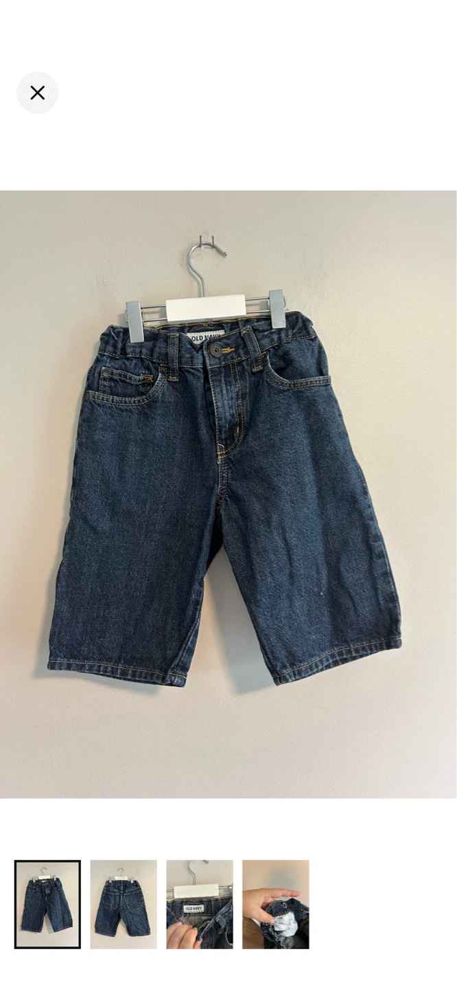 Old Navy Kids Blue Denim Shorts Size 8