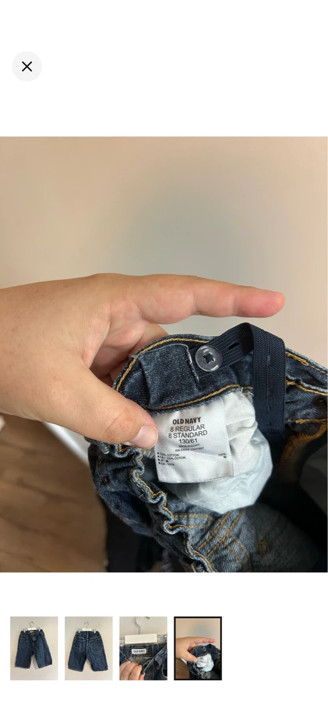 Old Navy Kids Blue Denim Shorts Size 8 - photo 4