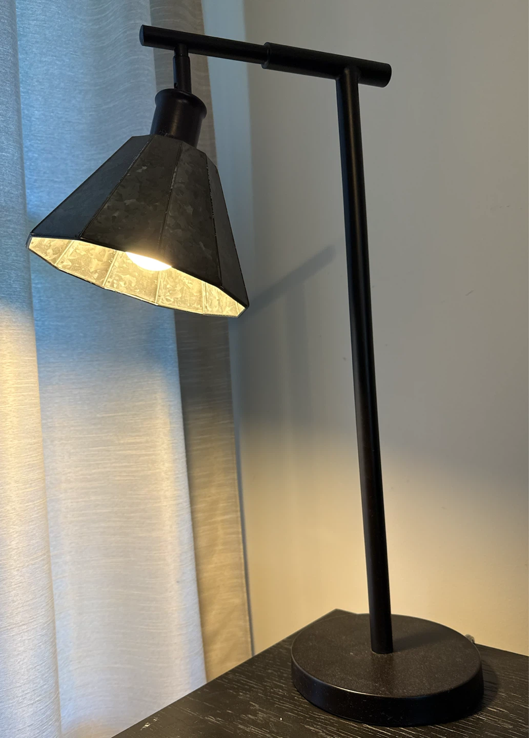 Galvanized Metal Task Lamp