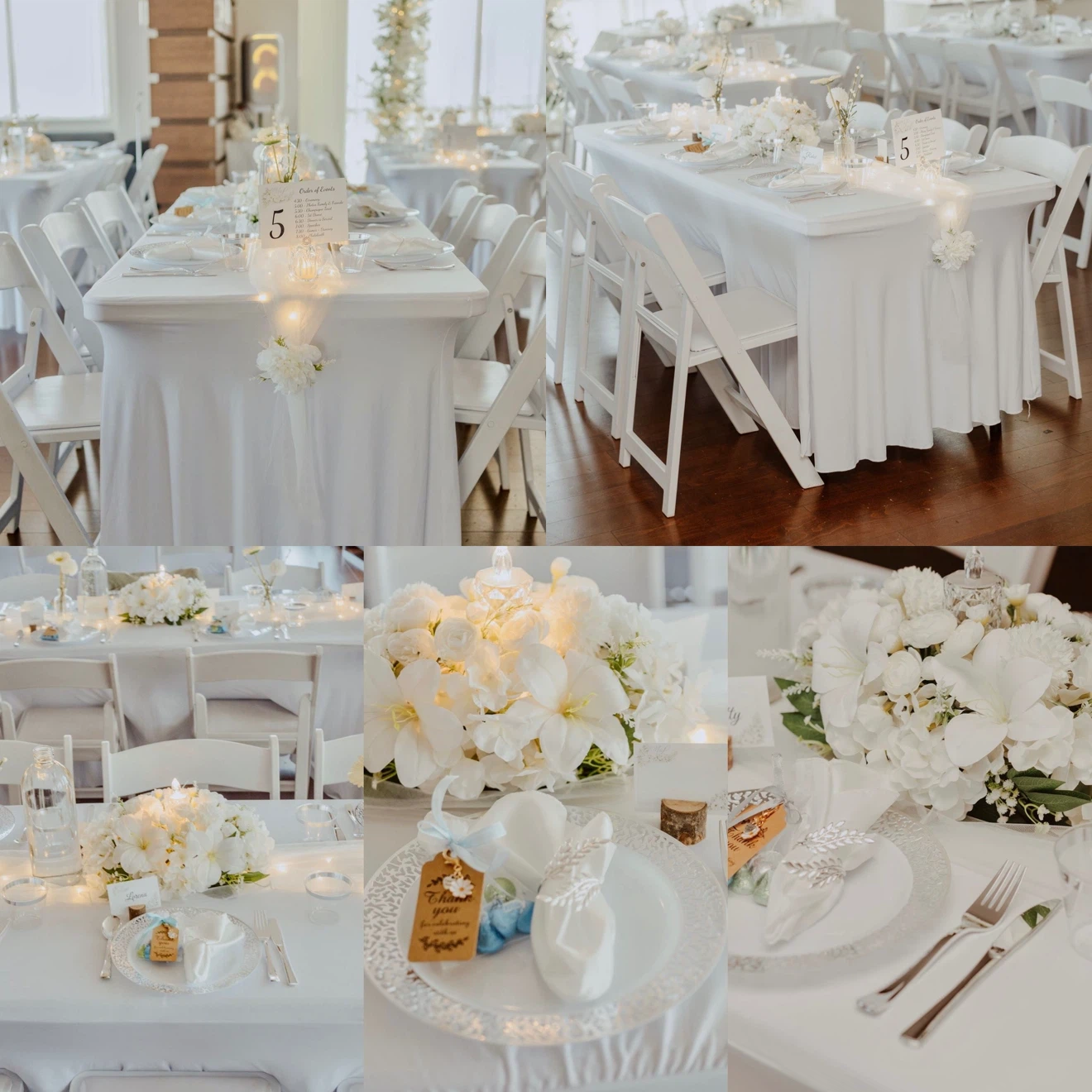 White Wedding Decor for 35-50 people - photo 4