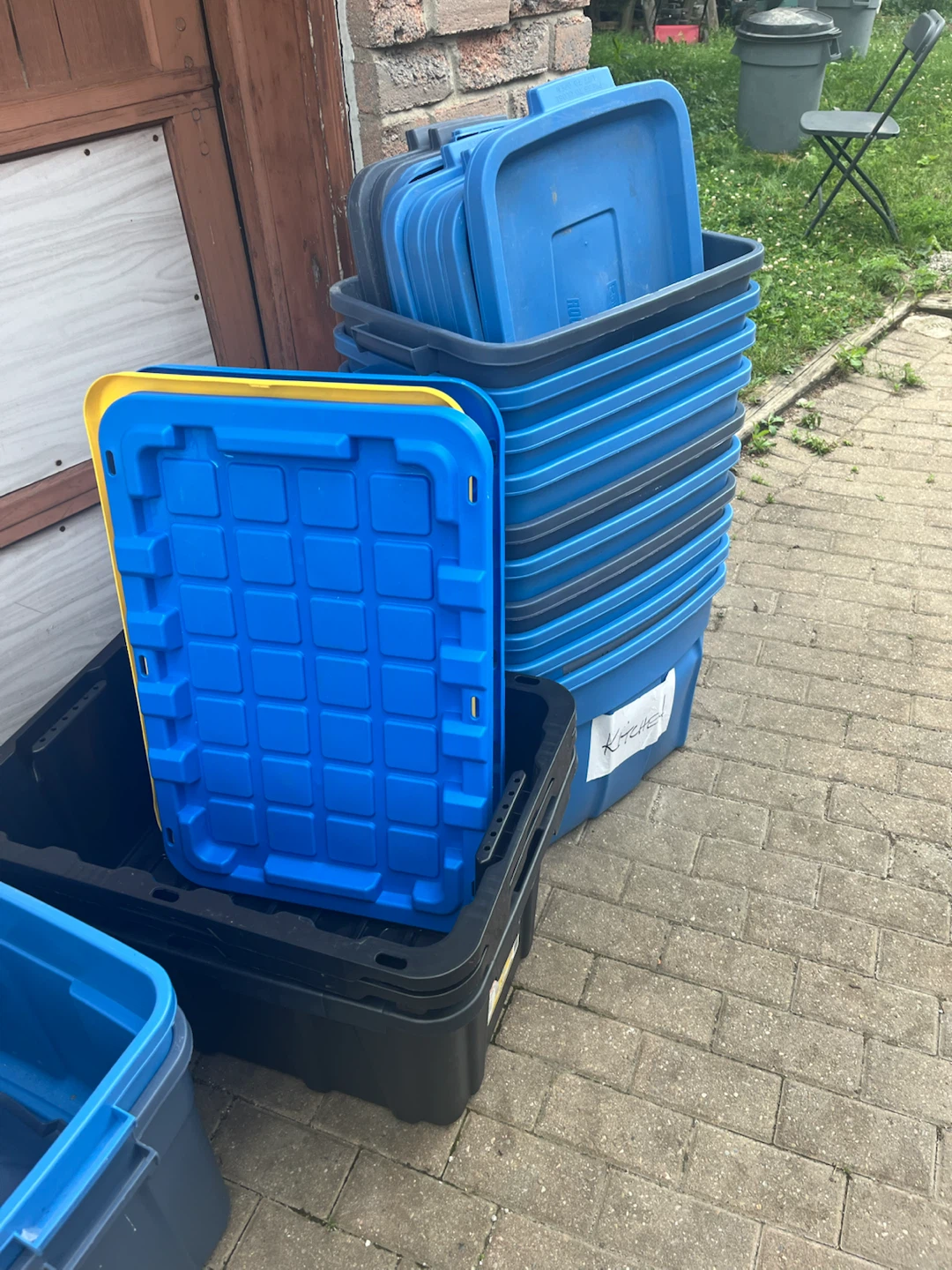 USED Storage Bins with Lids