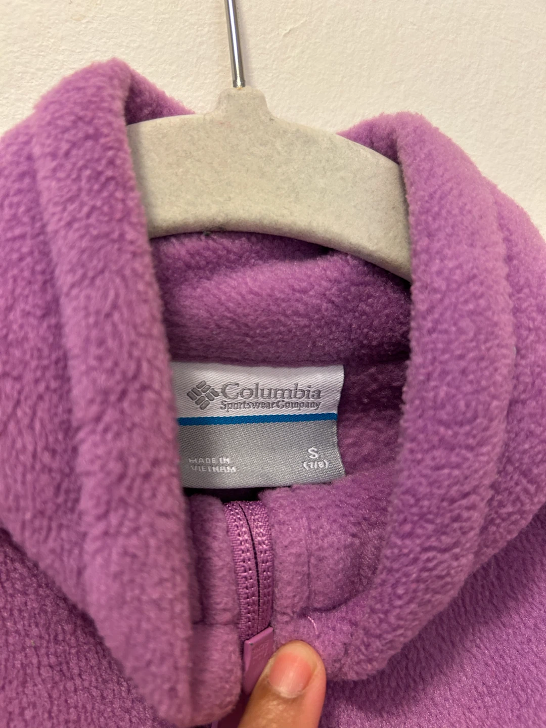 Columbia Fleece Jacket Girls Size S (7/8) Purple - photo 2