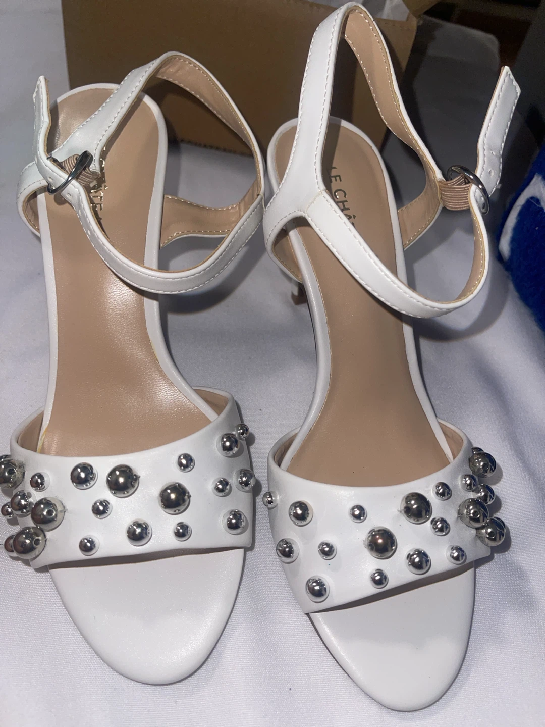 Le Château White Studded Heels - photo 2