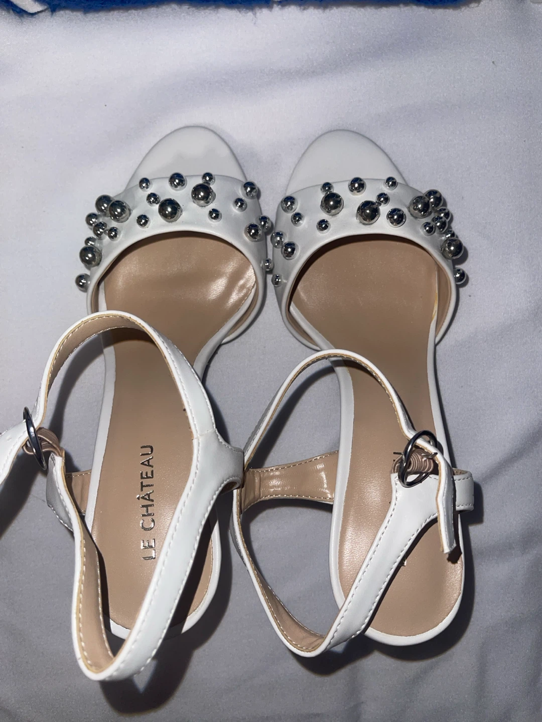 Le Château White Studded Heels - photo 5