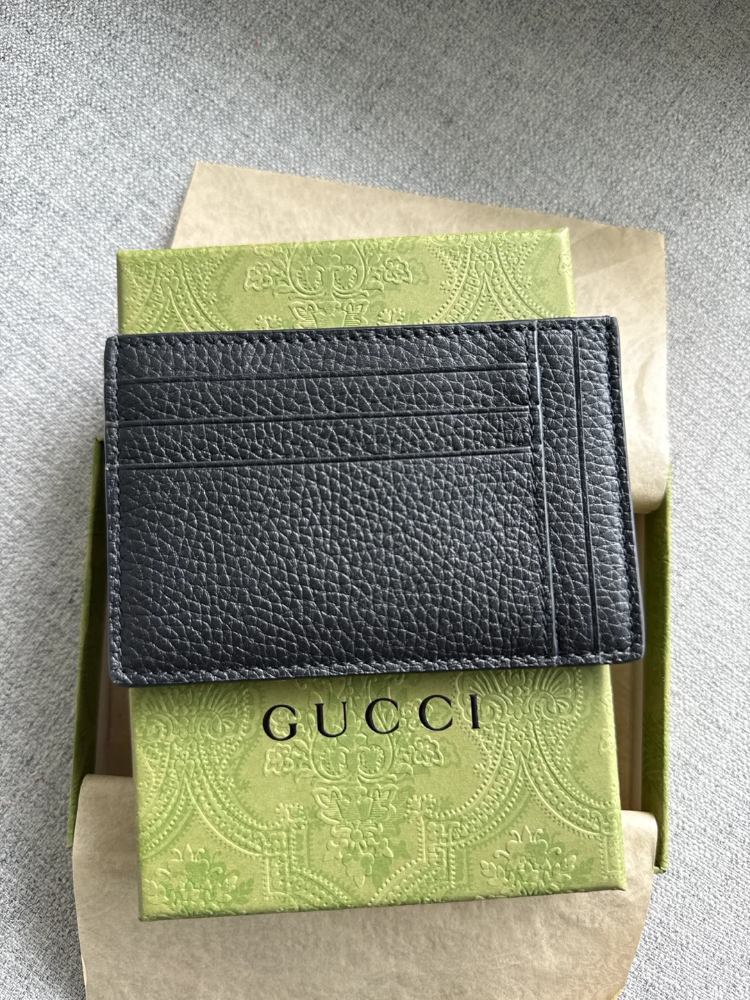Gucci Black Jumbo GG Card Case - photo 3
