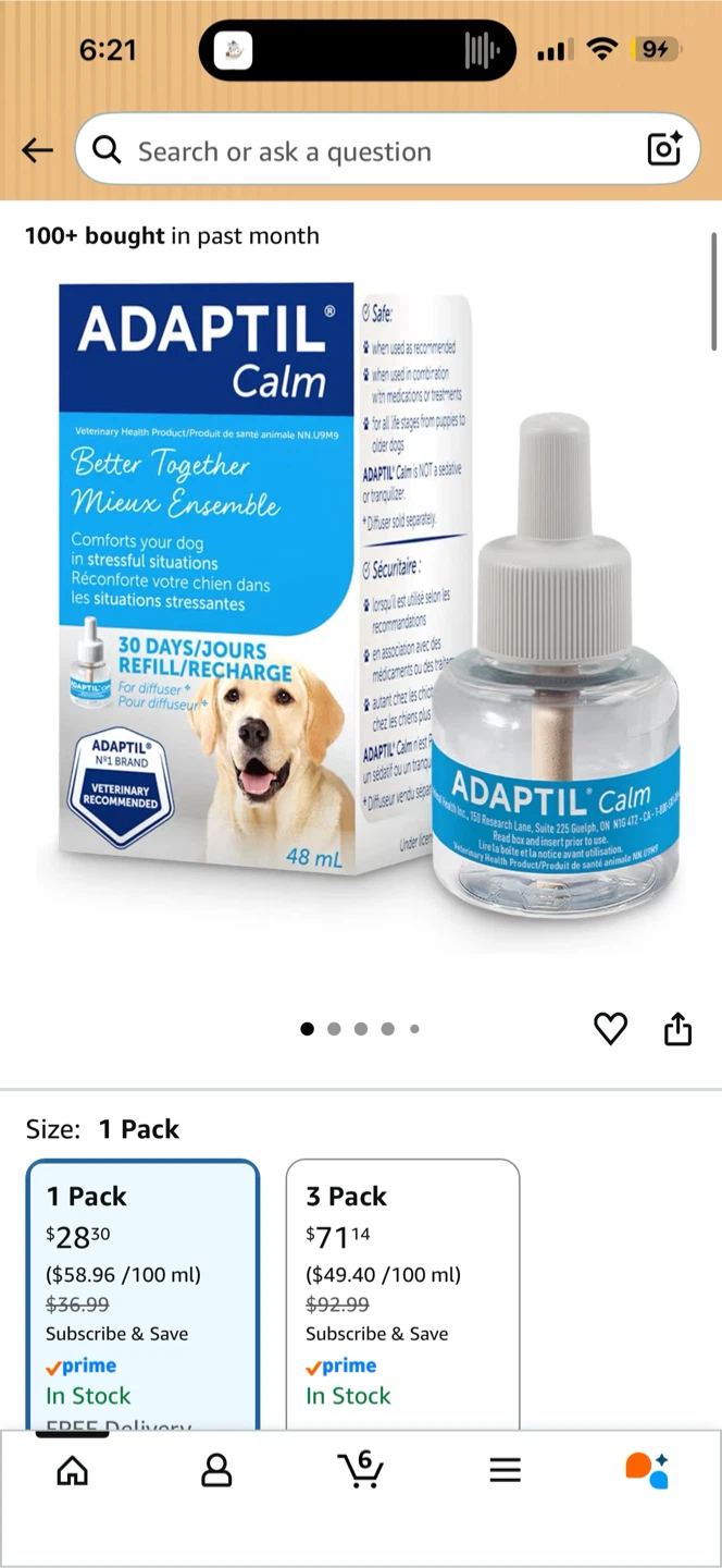 ADAPTIL Calm 30 Day Dog Calming Refill