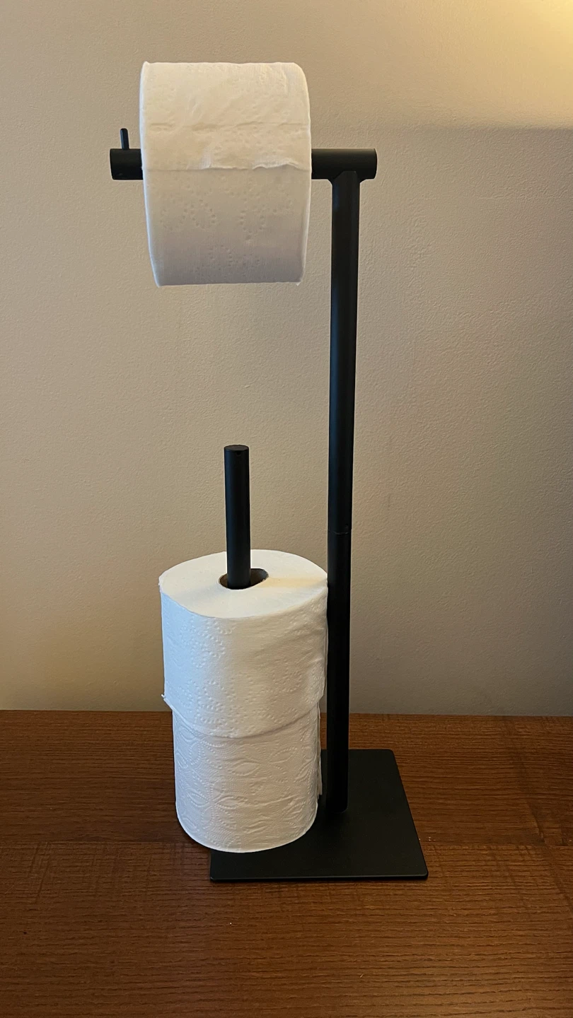 Black Freestanding Toilet Paper Holder