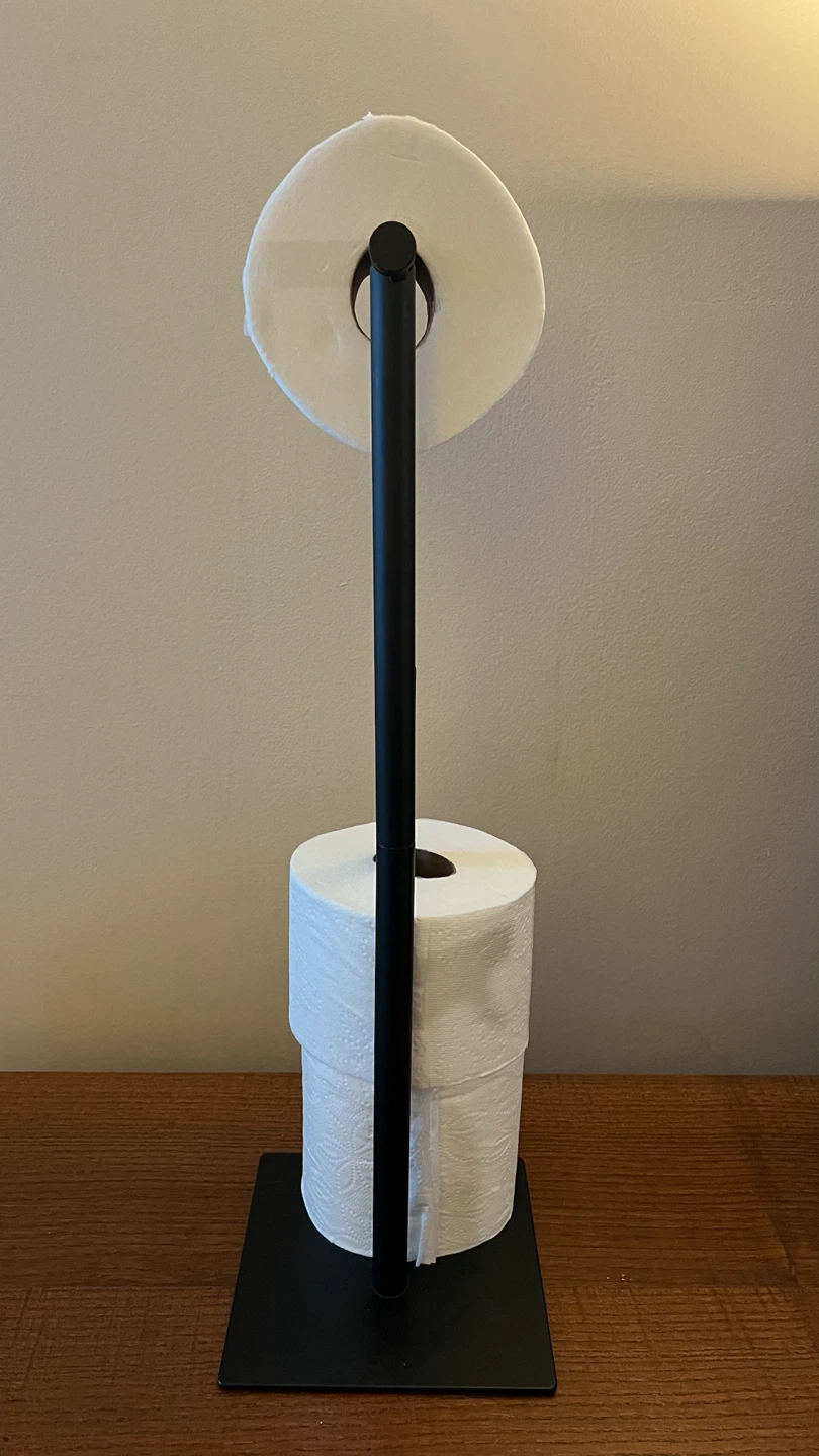 Black Freestanding Toilet Paper Holder - photo 3