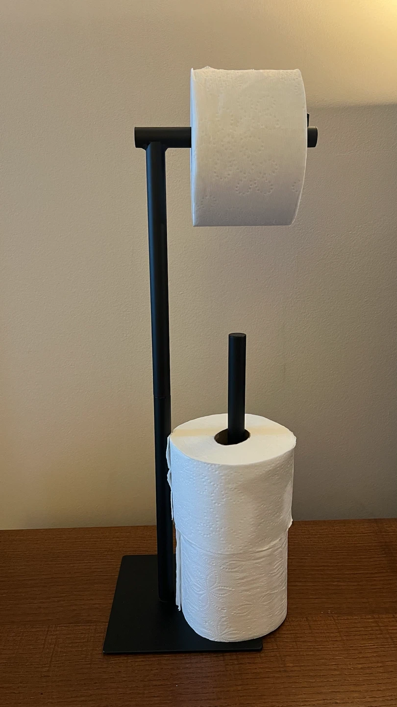 Black Freestanding Toilet Paper Holder - photo 4