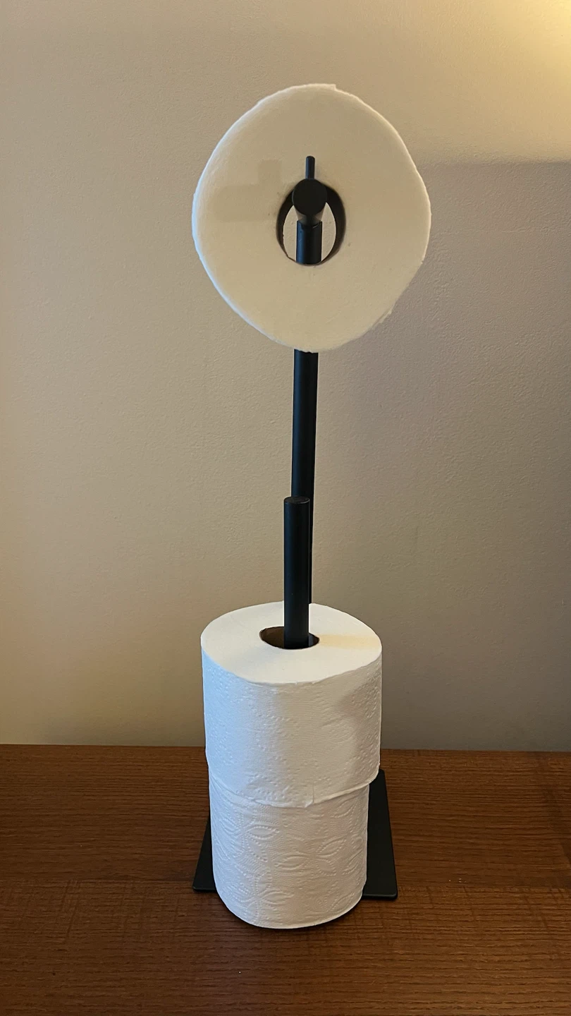 Black Freestanding Toilet Paper Holder - photo 5