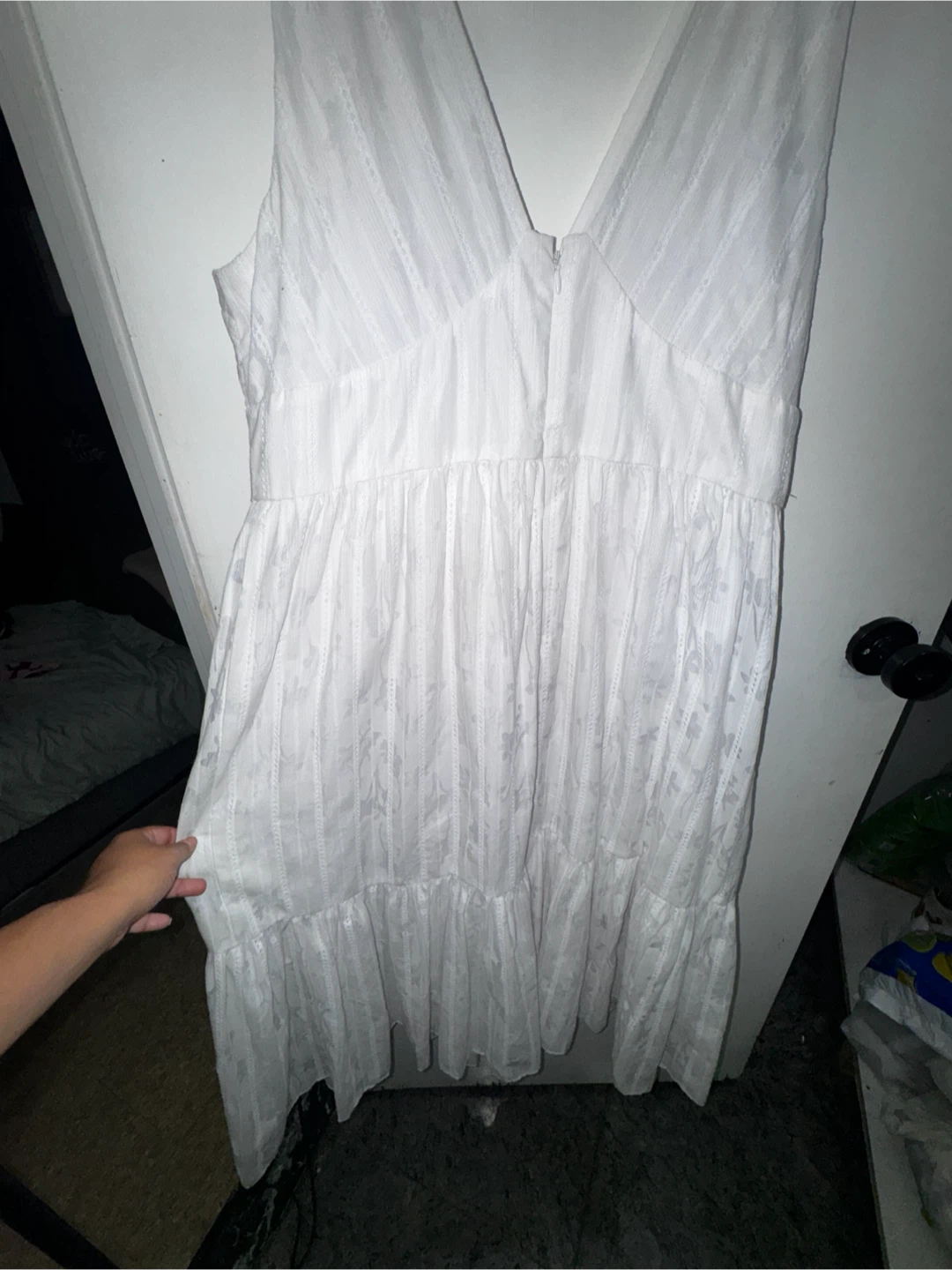 Tommy Hilfiger White Tiered Dress Size 16 - photo 5