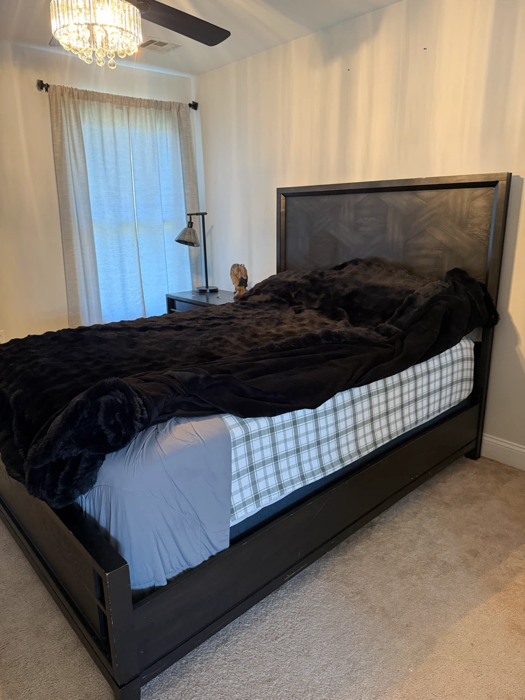 Queen Size Bed Frame, Night Stand and Dresser - photo 2