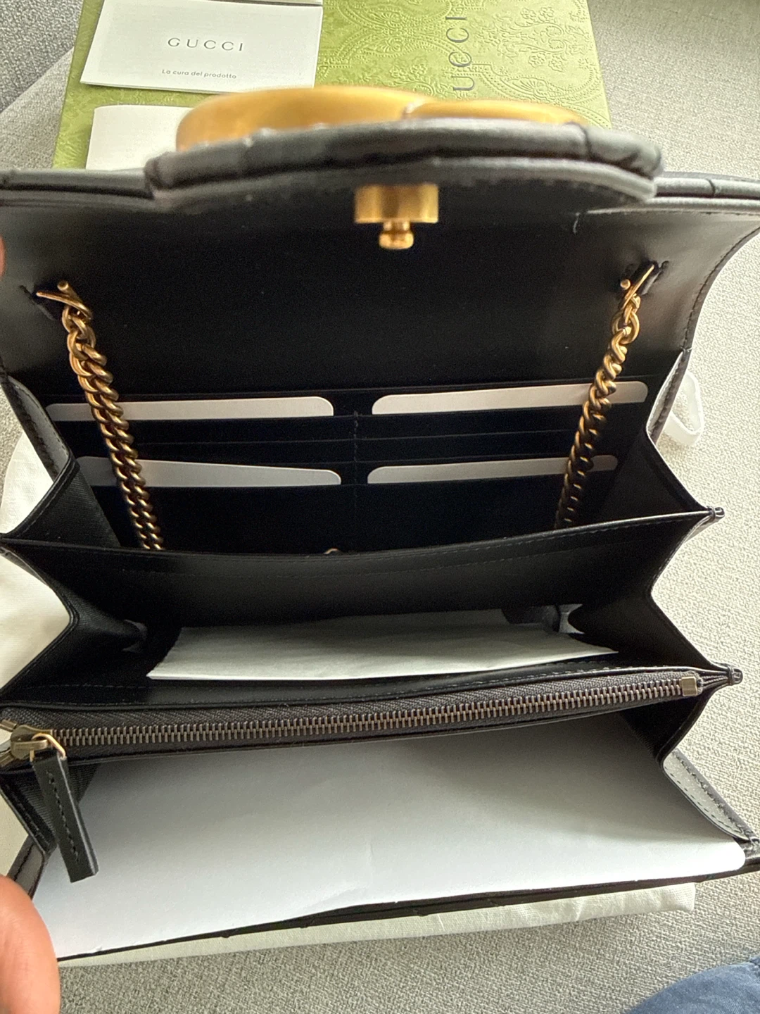 Gucci Marmont Wallet on Chain Black Leather - photo 5