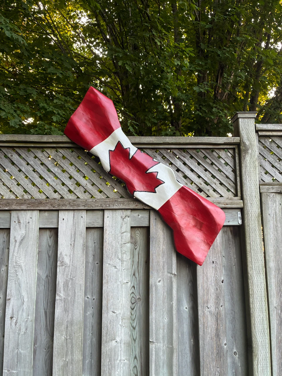 Wooden Canadian Flag Decoration - photo 2