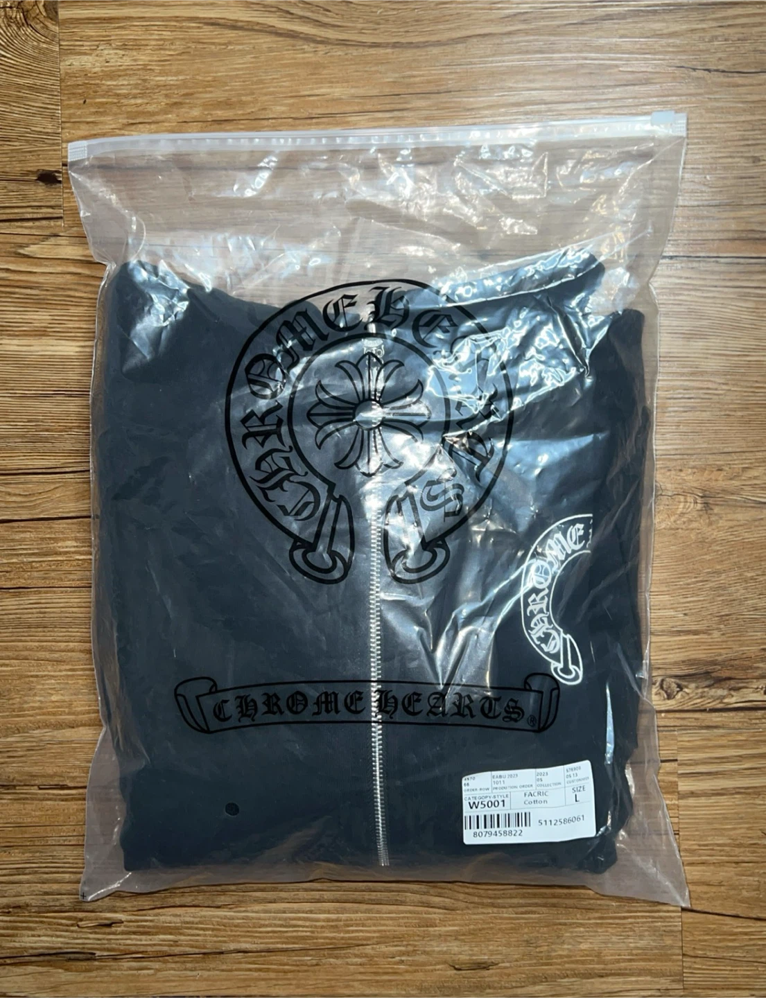 Chrome Hearts Horseshoe Scroll  Zip-Up - Size L (Fits Like M)