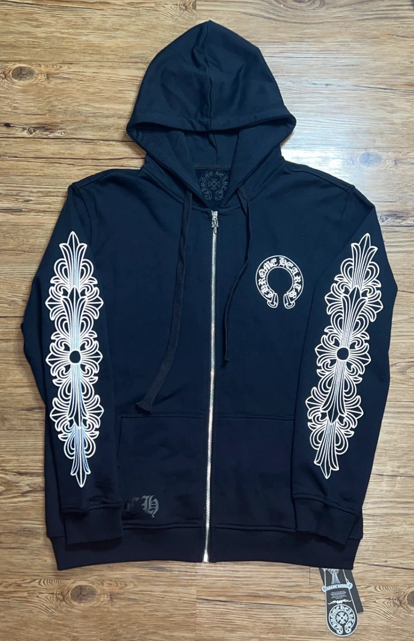 Chrome Hearts Horseshoe Scroll  Zip-Up - Size L (Fits Like M) - photo 2