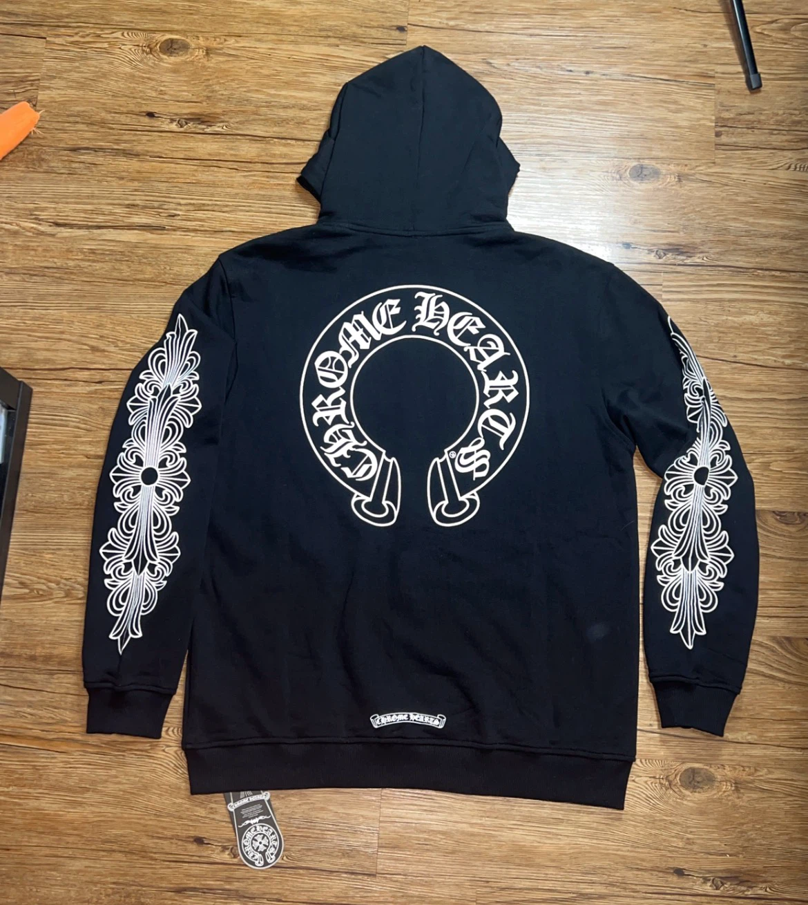 Chrome Hearts Horseshoe Scroll  Zip-Up - Size L (Fits Like M) - photo 3